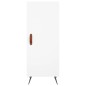 vidaXL Aparador alto madera contrachapada blanco 34,5x34x180 cm vidaXL Aparador alto madera contrachapada blanco 34,5x34x180 cm