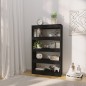 vidaXL Estantería/divisor madera de ingeniería negro 80x30x135 cm vidaXL Estantería/divisor madera de ingeniería negro 80x30x135 cm