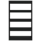 vidaXL Estantería/divisor madera de ingeniería negro 80x30x135 cm vidaXL Estantería/divisor madera de ingeniería negro 80x30x135 cm