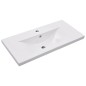 vidaXL Mueble con lavabo madera de ingeniería blanco y roble Sonoma vidaXL Mueble con lavabo madera de ingeniería blanco y roble Sonoma