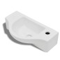 Lavabo de cerámica blanco con agujero para grifo Lavabo de cerámica blanco con agujero para grifo