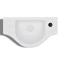 Lavabo de cerámica blanco con agujero para grifo Lavabo de cerámica blanco con agujero para grifo