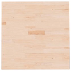 vidaXL Tablero de mesa cuadrada madera de roble sin tratar 70x70x1,5cm