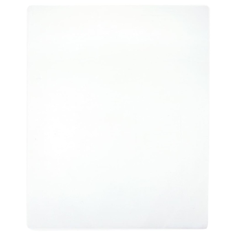 vidaXL Sábanas bajeras jersey 2 uds algodón blanco 140x200cm vidaXL Sábanas bajeras jersey 2 uds algodón blanco 140x200cm