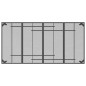 vidaXL Mesa de jardín malla de acero gris antracita 200x100x72 cm vidaXL Mesa de jardín malla de acero gris antracita 200x100x72 cm