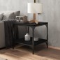 vidaXL Mesas auxiliares 2 uds madera contrachapada negro 40x40x40 cm vidaXL Mesas auxiliares 2 uds madera contrachapada negro 40x40x40 cm