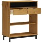 vidaXL Mesa alta de bar FLAM madera maciza de pino 92x45x110 cm vidaXL Mesa alta de bar FLAM madera maciza de pino 92x45x110 cm
