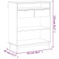 vidaXL Mesa alta de bar FLAM madera maciza de pino 92x45x110 cm vidaXL Mesa alta de bar FLAM madera maciza de pino 92x45x110 cm
