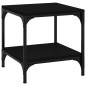 vidaXL Mesas auxiliares 2 uds madera contrachapada negro 40x40x40 cm vidaXL Mesas auxiliares 2 uds madera contrachapada negro 40x40x40 cm