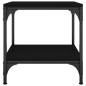 vidaXL Mesas auxiliares 2 uds madera contrachapada negro 40x40x40 cm vidaXL Mesas auxiliares 2 uds madera contrachapada negro 40x40x40 cm