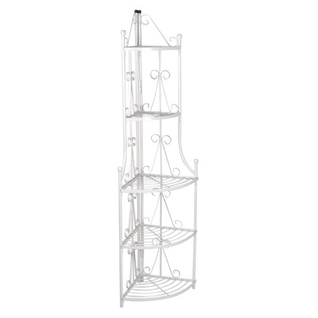 Estante De Planta De Esquina Blanco