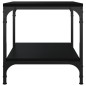 vidaXL Mesas auxiliares 2 uds madera contrachapada negro 40x40x40 cm vidaXL Mesas auxiliares 2 uds madera contrachapada negro 40x40x40 cm