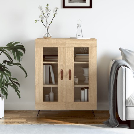 vidaXL Aparador de madera de ingeniería roble Sonoma 69,5x34x90 cm