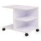 vidaXL Estantería con ruedas blanca 50x35x42 cm vidaXL Estantería con ruedas blanca 50x35x42 cm