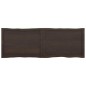 vidaXL Tablero mesa madera tratada borde vivo marrón 140x50x(2-6) cm vidaXL Tablero mesa madera tratada borde vivo marrón 140x50x(2-6) cm
