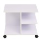 vidaXL Estantería con ruedas blanca 50x35x42 cm vidaXL Estantería con ruedas blanca 50x35x42 cm