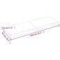 vidaXL Tablero mesa madera tratada borde vivo marrón 140x50x(2-6) cm vidaXL Tablero mesa madera tratada borde vivo marrón 140x50x(2-6) cm