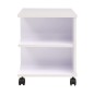 vidaXL Estantería con ruedas blanca 50x35x42 cm vidaXL Estantería con ruedas blanca 50x35x42 cm