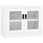 vidaXL Armario de oficina de acero blanco 90x40x70 cm