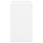 vidaXL Armario de oficina de acero blanco 90x40x70 cm