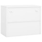 vidaXL Armario de oficina de acero blanco 90x40x70 cm
