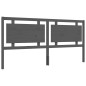 vidaXL Estructura de cama con cabecero madera maciza gris 200x200 cm vidaXL Estructura de cama con cabecero madera maciza gris 200x200 cm