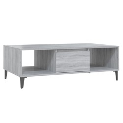 vidaXL Mesa de centro madera de ingeniería gris Sonoma 103,5x60x35cm