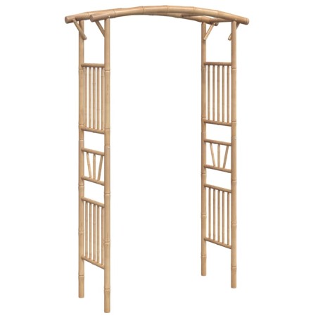 vidaXL Arco para rosas de bambú 118x40x187 cm