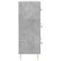 vidaXL Aparador de madera de ingeniería gris hormigón 69,5x34x90 cm