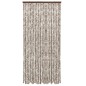 vidaXL Cortina mosquitera chenilla gris taupe y blanco 90x220 cm vidaXL Cortina mosquitera chenilla gris taupe y blanco 90x220 cm