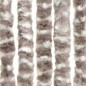vidaXL Cortina mosquitera chenilla gris taupe y blanco 90x220 cm vidaXL Cortina mosquitera chenilla gris taupe y blanco 90x220 cm