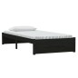 vidaXL Estructura de cama madera maciza negro 90x200 cm