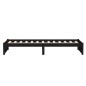 vidaXL Estructura de cama madera maciza negro 90x200 cm