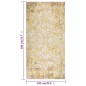 vidaXL Alfombra de exterior de tejido plano amarillo 100x200 cm vidaXL Alfombra de exterior de tejido plano amarillo 100x200 cm