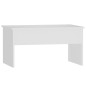 vidaXL Mesa de centro madera contrachapada blanco 80x50,5x41,5 cm vidaXL Mesa de centro madera contrachapada blanco 80x50,5x41,5 cm