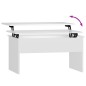 vidaXL Mesa de centro madera contrachapada blanco 80x50,5x41,5 cm vidaXL Mesa de centro madera contrachapada blanco 80x50,5x41,5 cm