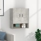 vidaXL Armario de pared madera contrachapada gris hormigón 60x31x70 cm vidaXL Armario de pared madera contrachapada gris hormigón 60x31x70 cm