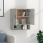 vidaXL Armario de pared madera contrachapada gris hormigón 60x31x70 cm vidaXL Armario de pared madera contrachapada gris hormigón 60x31x70 cm