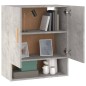 vidaXL Armario de pared madera contrachapada gris hormigón 60x31x70 cm vidaXL Armario de pared madera contrachapada gris hormigón 60x31x70 cm
