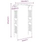 vidaXL Arco para rosas de bambú 118x40x187 cm vidaXL Arco para rosas de bambú 118x40x187 cm