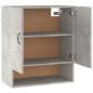 vidaXL Armario de pared madera contrachapada gris hormigón 60x31x70 cm vidaXL Armario de pared madera contrachapada gris hormigón 60x31x70 cm