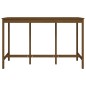 vidaXL Mesa alta de bar madera maciza pino marrón miel 180x80x110 cm
