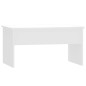 vidaXL Mesa de centro contrachapada blanco brillo 80x50,5x41,5 cm vidaXL Mesa de centro contrachapada blanco brillo 80x50,5x41,5 cm