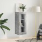 vidaXL Armario de pared gris hormigón 34,5x34x90 cm vidaXL Armario de pared gris hormigón 34,5x34x90 cm