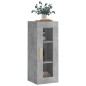 vidaXL Armario de pared gris hormigón 34,5x34x90 cm vidaXL Armario de pared gris hormigón 34,5x34x90 cm