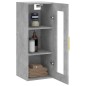 vidaXL Armario de pared gris hormigón 34,5x34x90 cm vidaXL Armario de pared gris hormigón 34,5x34x90 cm