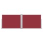 vidaXL Toldo lateral retráctil rojo 100x1000 cm vidaXL Toldo lateral retráctil rojo 100x1000 cm