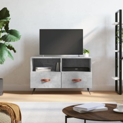 vidaXL Mueble para TV madera contrachapada gris hormigón 80x36x50 cm