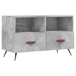 vidaXL Mueble para TV madera contrachapada gris hormigón 80x36x50 cm