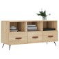 vidaXL Mueble de TV madera de ingeniería roble Sonoma 102x36x50 cm